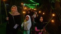 Potret Takbir Keliling Sambut Idul Fitri di Yogyakarta