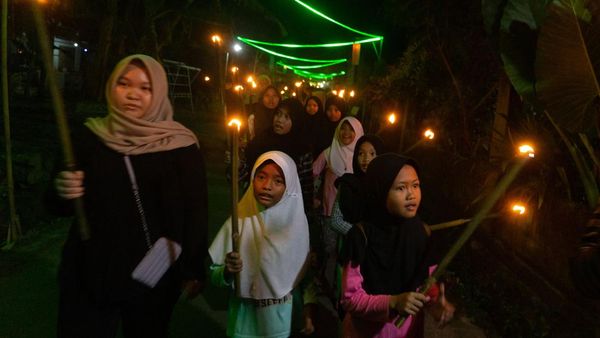 Potret Takbir Keliling Sambut Idul Fitri di Yogyakarta