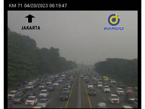 Titik Kemacetan Tol Cikampek Pagi Ini