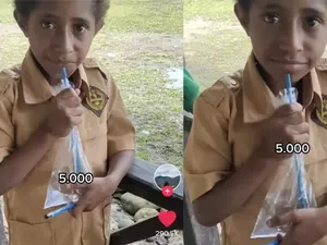 Viral Harga Air Putih di Kantong Plastik Rp 5 Ribu di Papua Bikin Netizen Kaget