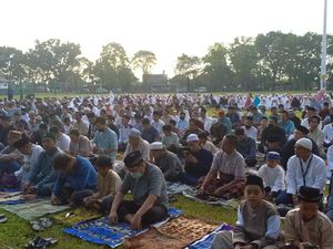300 Jemaah Salat Id di Tabanan, Sebagian Jemaah dari Luar Wilayah