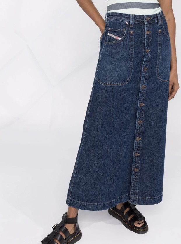 Diesel Denim Maxi Skirt/