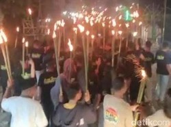 Takbiran di Bone Bolango Gorontalo, 350 Warga Pawai Obor Keliling Kampung