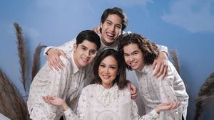 Foto: Maia Estianty, Al-El-Dul Jadi Model Baju Lebaran, Dipuji Manis Bak Takjil