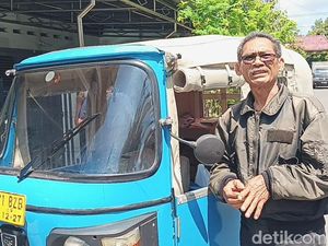 Cerita Pemudik Cimahi Nyetir Bajaj Sendiri ke Madiun Curi Perhatian Orang