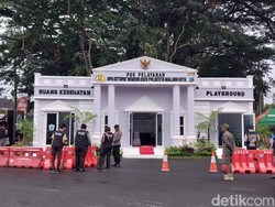 Unik, Pos Mudik di Kota Malang Ini Bertema Istana Merdeka