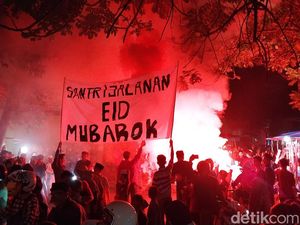 Meriahnya Takbir Keliling di Kota Malang Sambut Idul Fitri
