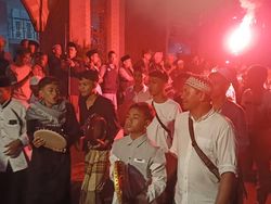 Pawai Obor-Lampion Warnai Takbir Keliling di Tunggal Sari