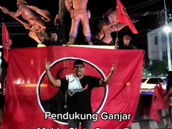 Polisi Setop Orasi Simpatisan Ganjar Capres di Blora saat Malam Takbiran