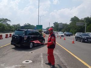 Volume Kendaraan di Tol Jagorawi-Jakarta Meningkat, Contraflow Diterapkan