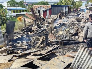 Kebakaran, 4 Warung Ludes Dilalap si Jago Merah