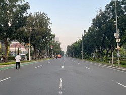 Jalan Medan Merdeka Selatan Depan Balai Kota DKI Dialihkan Jelang Salat Id