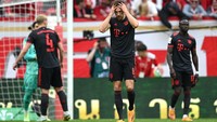 Bayern kalah saat bertandang ke makas Mainz 05 dalam lanjutan Bundesliga, Sabtu (22/4/2023). Thomas Muelle dkk dibungkam 1-3. (Foto: Matthias Hangst/Getty Images)