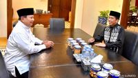 Potret Senyum Jokowi dan Prabowo saat Silaturahmi Lebaran di Solo