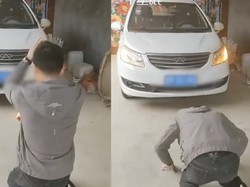 Viral, Video Perpisahan Seorang Pria dengan Mobil Kesayangannya