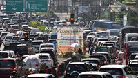 Jalur Puncak Bogor Macet Banget pada H+1 Lebaran