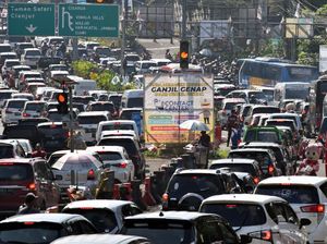 Jalur Puncak Bogor Macet Banget pada H+1 Lebaran