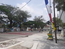 Potret Lengang Titik Nol Kota Medan di H+1 Idul Fitri