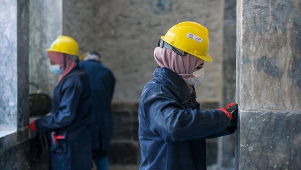 Potret Rekonstruksi Bangunan Bersejarah di Irak yang Hancur Saat Konflik