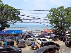 Libur Lebaran, Kawasan Palabuhanratu Sukabumi Diserbu Wisatawan