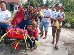 Meriahnya Lebaran Sugio-Welas Asal Sumut, Diarak Seratusan Anggota Keluarga