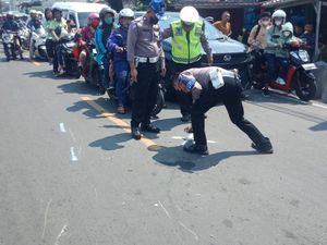 Gagal Nyalip, Pemotor di Ciampea Bogor Tewas Terlindas Bus