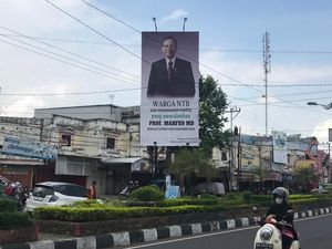 Baliho Mahfud MD Capres-Cawapres Bertebaran, Relawan: Cocok