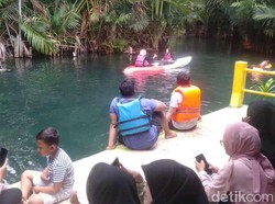 Pemandian Alam Silowo Tuban Diserbu Wisatawan Selama Libur Lebaran