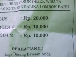 Viral Wisatawan Protes Tarif Parkir Pantai Kuta Mandalika, Mahal Gila!