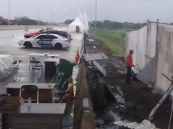 Hujan Disertai Angin, Tenda di Rest Area Tol Cisumdawu Roboh