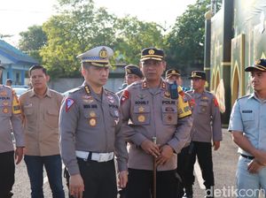 Tim Pamatwil Korlantas Polri Tinjau Pos Pelayanan Mudik di Bojonegoro