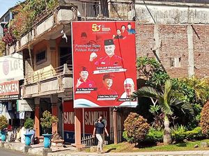 Baliho Ganjar Capres Mulai Bertebaran di Karangasem