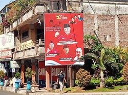 Baliho Ganjar Capres Mulai Bertebaran di Karangasem