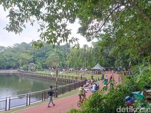 Jogging di Ragunan Asyik Banget, Treknya Bersih dan Asri di Pinggir Danau