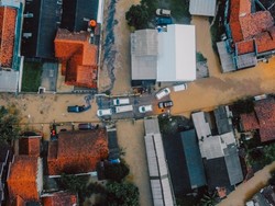 Pantauan Udara Citarum Ngamuk! Majalaya Dikepung Banjir