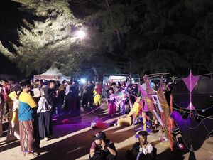 Pertama Kali di Jatim, Pemkab Sumenep Gelar Festival Layang-layang LED