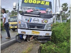 Pemotor Jatuh Terpental Lalu Tertabrak Bus, Nyawa Melayang