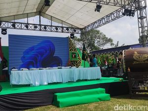 Suasana Kediaman Plt Ketum PPP di Pakem Jelang Pengumuman Capres