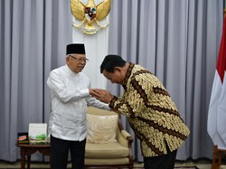 Silaturahmi Lebaran, Prabowo Menteri Pertama yang Kunjungi Wapres Maruf