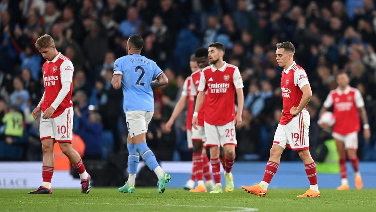 Arsenal digusur Manchester City dari puncak klasemen Liga Inggris (Foto: Getty Images/Michael Regan)