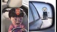 Arsenal memang masih di puncak klasemen dengan keunggulan dua poin, tapi Man City yang membuntuti punya dua laga lebih banyak. Sudah dekat banget nih! Foto: Internet/Twitter