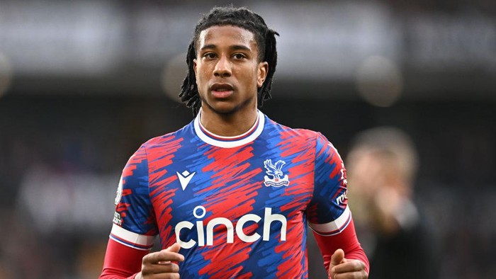 WOLVERHAMPTON, ENGLAND - APRIL 25: Michael Olise of Crystal Palace during the Premier League match between Wolverhampton Wanderers and Crystal Palace at Molineux on April 25, 2023 in Wolverhampton, United Kingdom. (Photo by Sebastian Frej/MB Media/Getty Images)