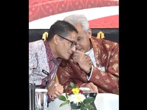 Pertemuan Mesra Sandiaga dan Ganjar Diposting Gibran