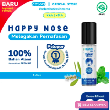 Cessa Kids Happy Nose - Essential Oil Pereda Batuk & Pilek Anak