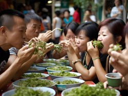 Lomba Makan Daun Ketumbar Ini Tampak Nyata, Padahal Artificial Intelligence