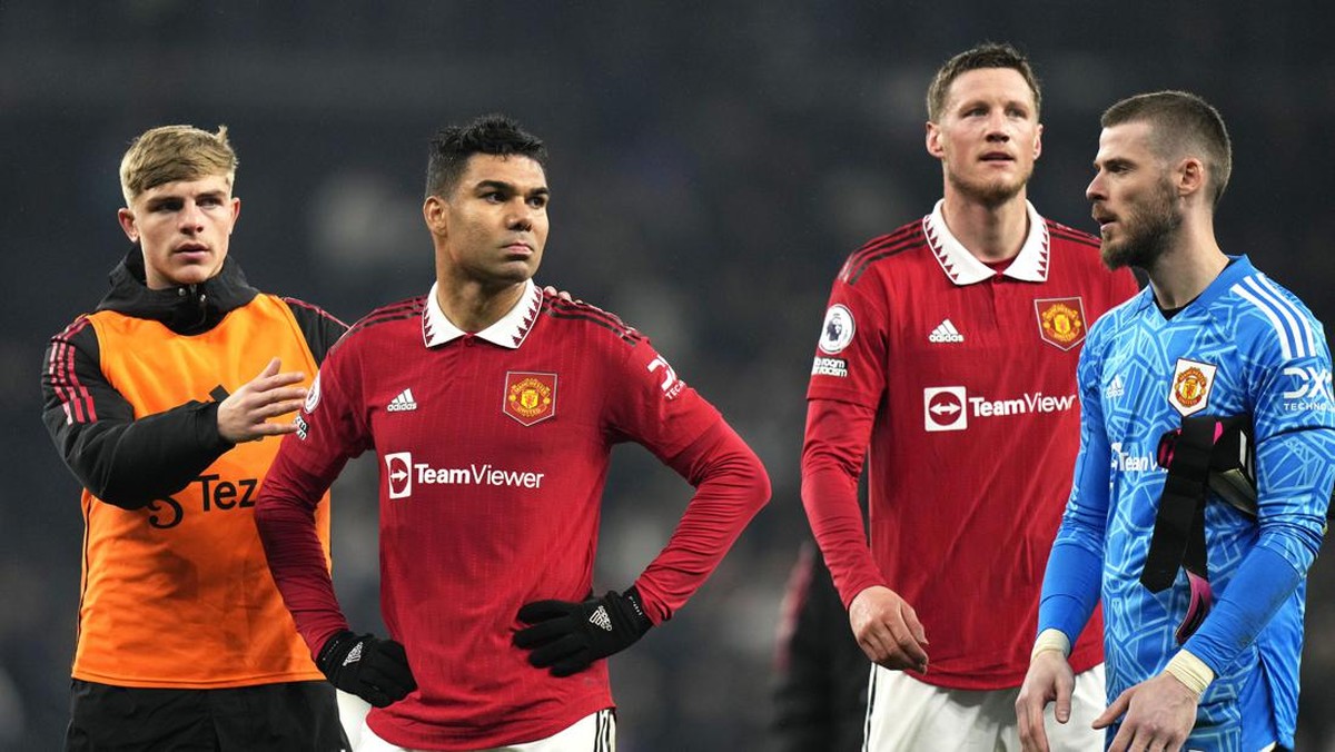 Manchester United gagal menang di markas Tottenham Hotspur. (Foto: AP/Alastair Grant)