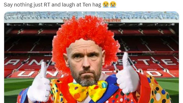Meme MU Ditahan Imbang Spurs, Ten Hag Jadi Badut