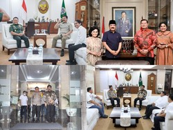 3 Jenderal TNI dan 1 Jenderal Polri Sambangi Menteri ATR/BPN, Ada Apa?