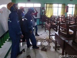 Angin Kencang Sapu Atap MTs dan 2 Rumah di Kota Batu