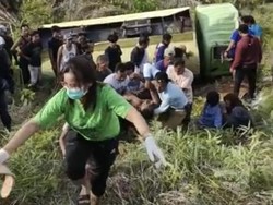 Truk Angkut Minyak Sawit di Lutim Terjun ke Jurang 10 Meter, Sopir Tewas
